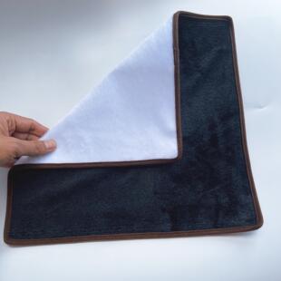 柜台首饰展示布黑白色双面绒道具珠宝玉石翡翠看货布文玩展示垫布