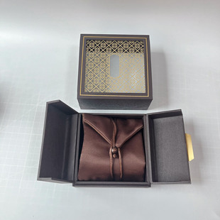 高档古法金珠宝首饰手镯包装盒玉器手串文玩礼品收藏盒子复古定制