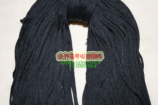 2/3毫米黑色尼龙绳丙纶绳黑色空心绳手袋拉绳广告绳尼龙挂绳850米