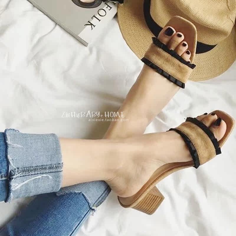 Sandales femme en suede - Ref 2666831 Image 4