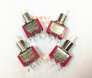 台湾兴瀚SH P8701-A4-NQ-E-H 3脚 复位 按钮开关 卧式 T80-P