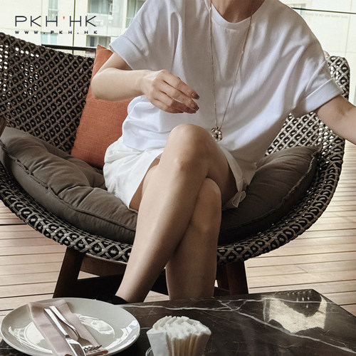 PKH.HK特 春新 自留 气质版型长期主义经典黑白设计简约短袖T