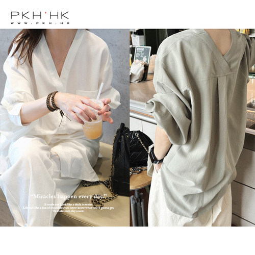 PKH.HK初秋文分寸感长袖衬衫