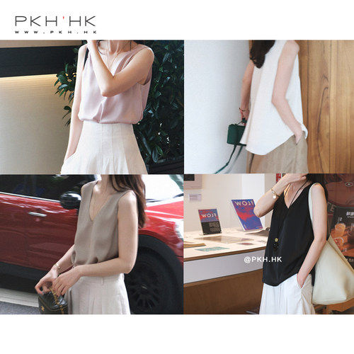 夏季PKH.HK吊带背心日常体面时髦