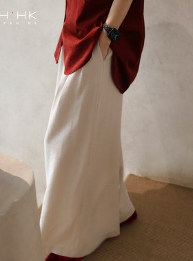 莱赛尔不拖地显腿长阔腿裤三色