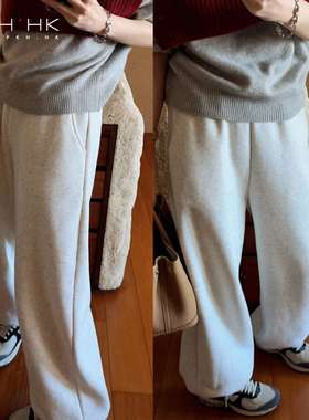 PKH.HK 特 穿了两个冬天返场加绒厚暖不臃肿时髦两穿抽绳休闲卫裤