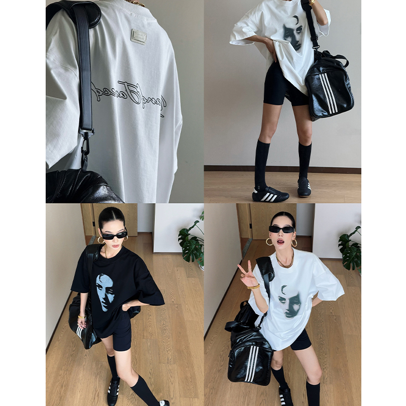 CIZZLEMORE 美式复古水洗重磅宽松休闲百搭短袖体恤