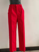 石油化工石化电焊专用劳保裤 春秋季 工装 大红全棉纯棉工作裤 裤