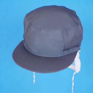 主任灰色帽子班长黄色食品帽多色食品厂工作帽带大檐带网兜头发