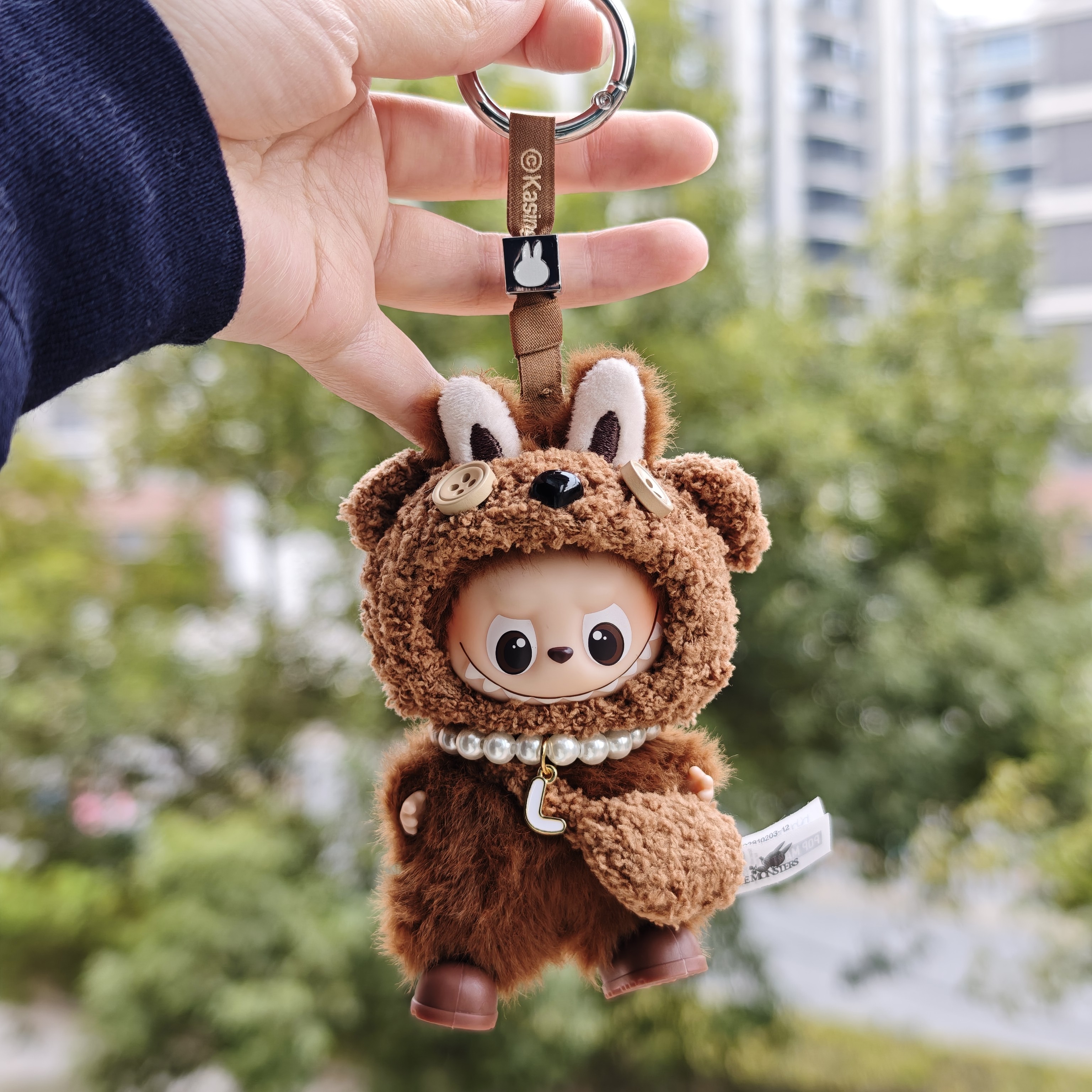 labubu心底密码娃衣第四代迷你版挂件4.0拉布布衣服冬季毛衣套装图片