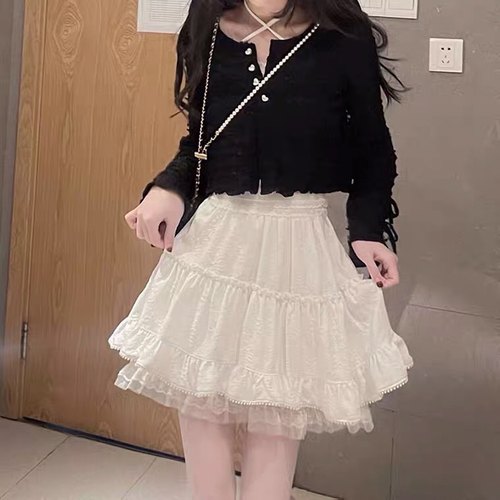 theture原创奶油半身裙a