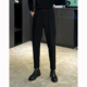 厚款 小西裤 男弹力锥形抗皱显高长裤 秋冬季 子垂感简约百搭休闲裤 男