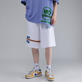 白底2023夏季新款短裤潮个性印花休闲五分裤A62P45控58，男装休闲裤，电商A247-1