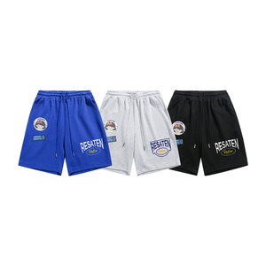 白底 夏季新款日系短裤潮ins小印花休闲五分裤 A85  P35控58图片