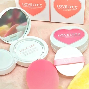 韩国lovelycc气垫BB霜持久保湿遮瑕哑光控油定妆全能提亮无暇柔光