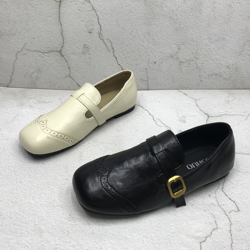 品牌撤柜2026春季新款断码处理女鞋英伦风方头皮带扣平跟百搭单鞋,女鞋,浅口单鞋,淘宝优惠券,粉丝福利购,淘宝优惠卷