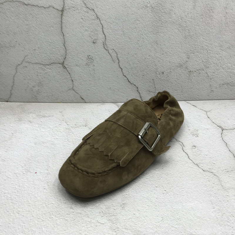 品牌撤柜2026春季新款断码处理真皮女鞋皮带扣流苏方头舒适平底鞋,女鞋,浅口单鞋,淘宝优惠券,粉丝福利购,淘宝优惠卷