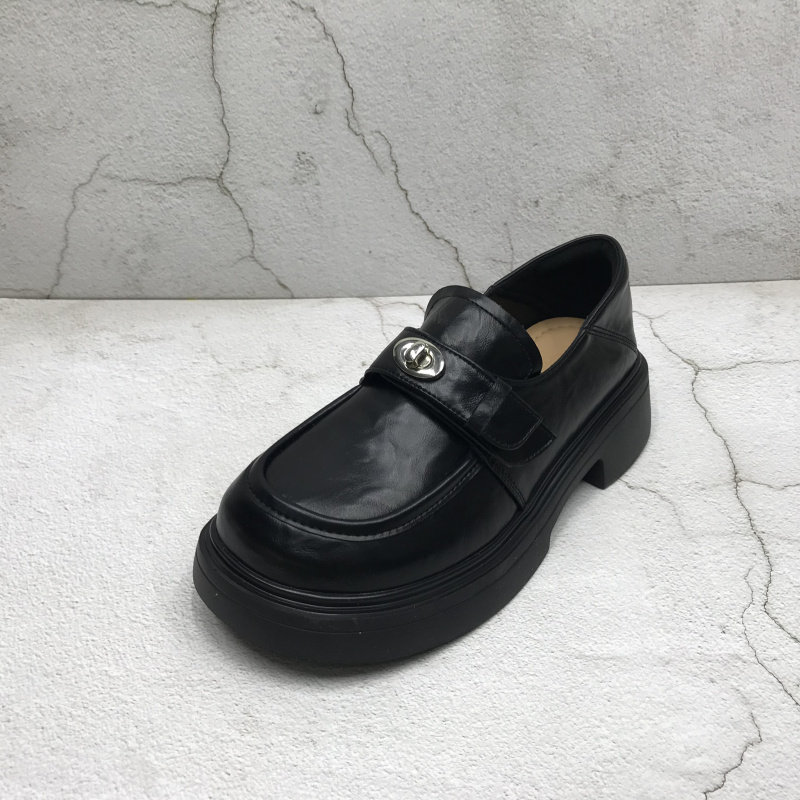 品牌撤柜2026春季新款断码处理真皮女鞋深口圆头英伦风中跟乐福鞋,女鞋,浅口单鞋,淘宝优惠券,粉丝福利购,淘宝优惠卷