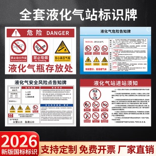 液化气站进站须知加气站风险点告知卡防火管理制度石油气瓶存放处