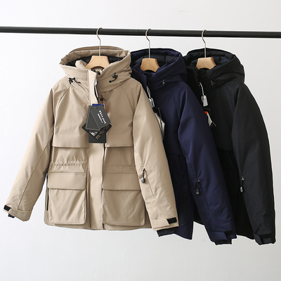 800蓬松户外工装90鹅绒羽绒服女