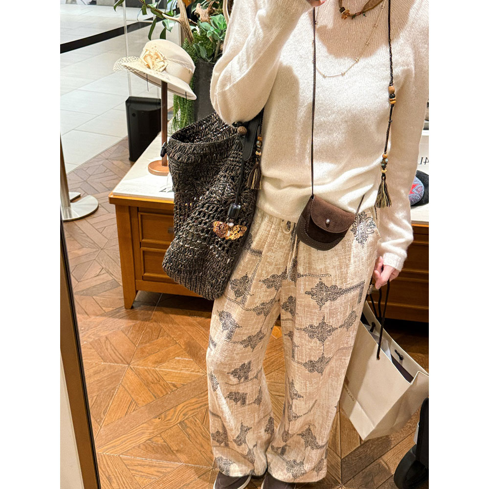 【MGDM】早秋的浪漫！印花休闲裤