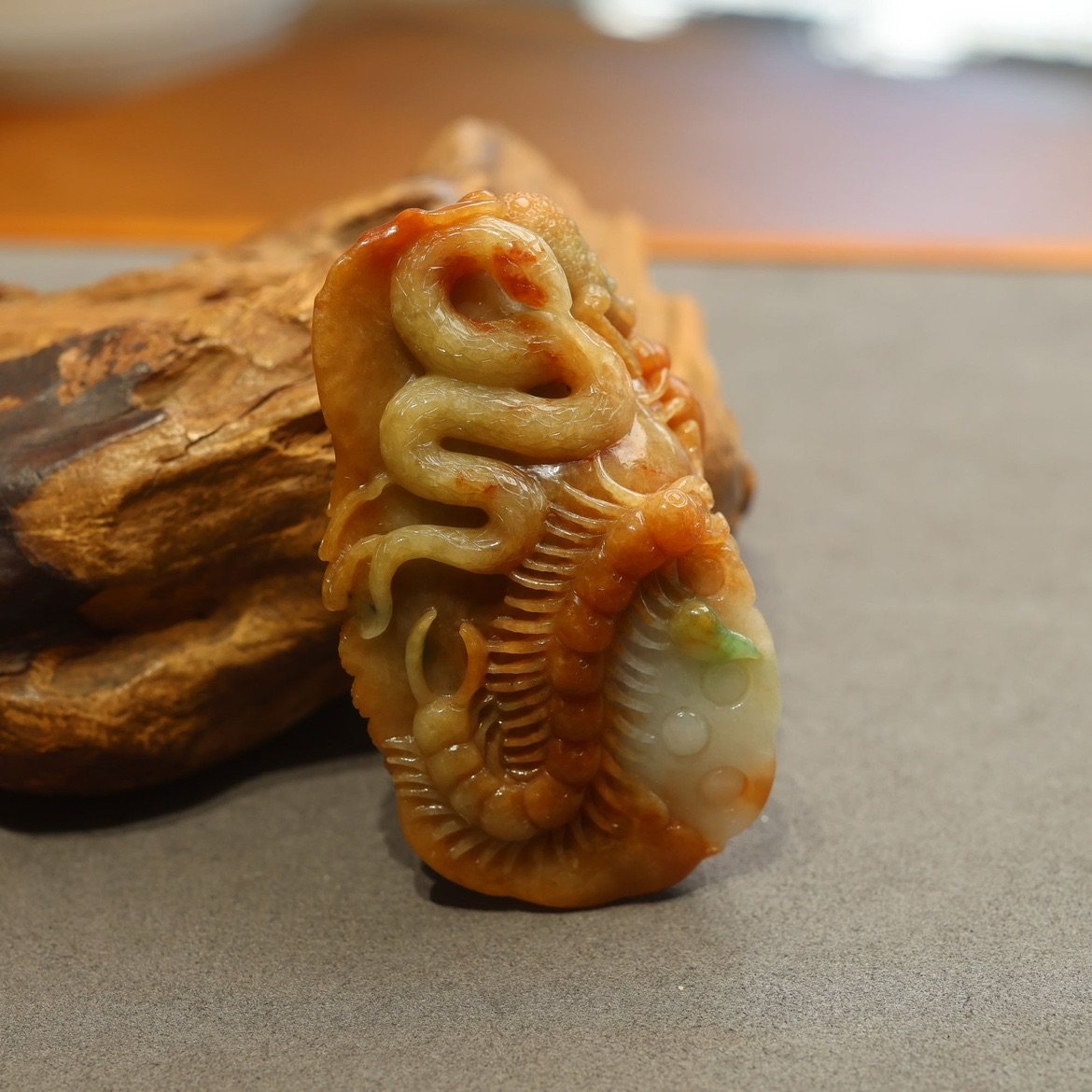 天然翡翠 A货 吊坠 挂件 五毒 俏雕 冰糯种SS-19SEP24-X6089