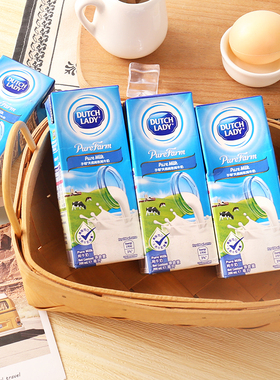 比利时进口子母奶200ml dutch lady子母天然纯牧纯牛奶 一排装6支