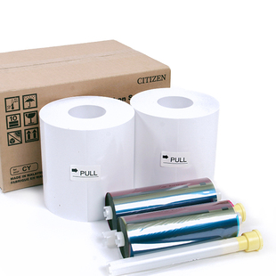 2卷 日本西铁城高清热升华打印相纸6寸1400张 8寸700张