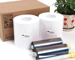 日本西铁城高清热升华打印机打印耗材相纸 8寸350张 6寸700张