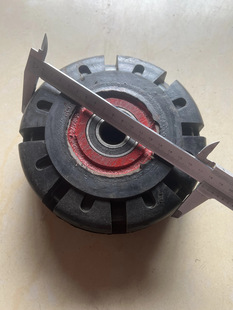 8寸超重型脚轮推车载重轮铁芯轮子橡胶轮6寸10寸12寸14寸