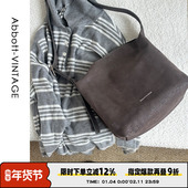AbbottVINTAGE 枕头包 头层牛皮原创真皮女包复古斜挎单肩新