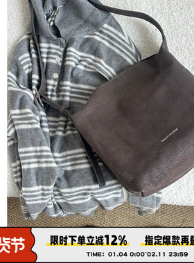 AbbottVINTAGE【枕头包】头层牛皮原创真皮女包复古斜挎单肩新