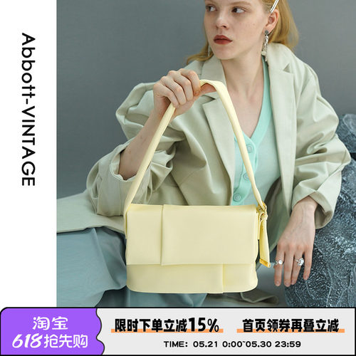 原创小众真皮单肩女包
