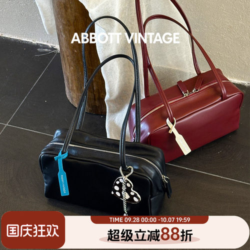 AbbottVintage羊皮保龄球包