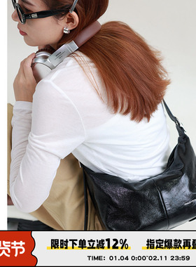 AbbottVINTAGE【流浪包】头层牛皮小众原创单肩邮差包女包斜挎包