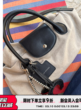 AbbottVINTAGE【亚麻托特包】高颜值牛皮通勤大容量包电脑包中性