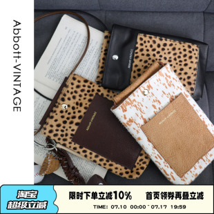 AbbottVINTAGE【手机包plus】定制马毛小包头层牛皮秋冬斜挎女包