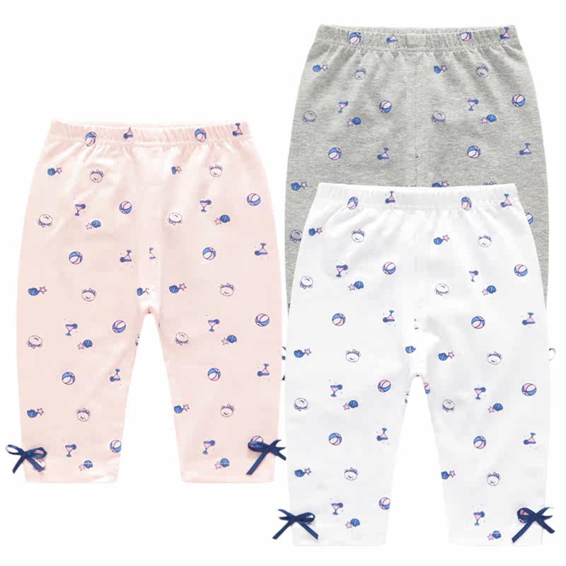 夏季女童装五分裤中裤打底裤女宝宝纯棉韩版小熊裤子薄款七分裤,童装/婴儿装/亲子装,打底裤,淘宝优惠券,粉丝福利购,淘宝优惠卷