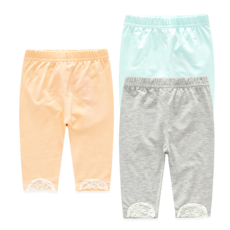 夏季女童装五分裤中裤打底裤女宝宝纯棉韩版夏季裤子薄款花边短裤,童装/婴儿装/亲子装,裤子,淘宝优惠券,粉丝福利购,淘宝优惠卷