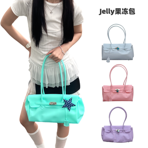 韩系横版Jelly果冻包pvc法棍包