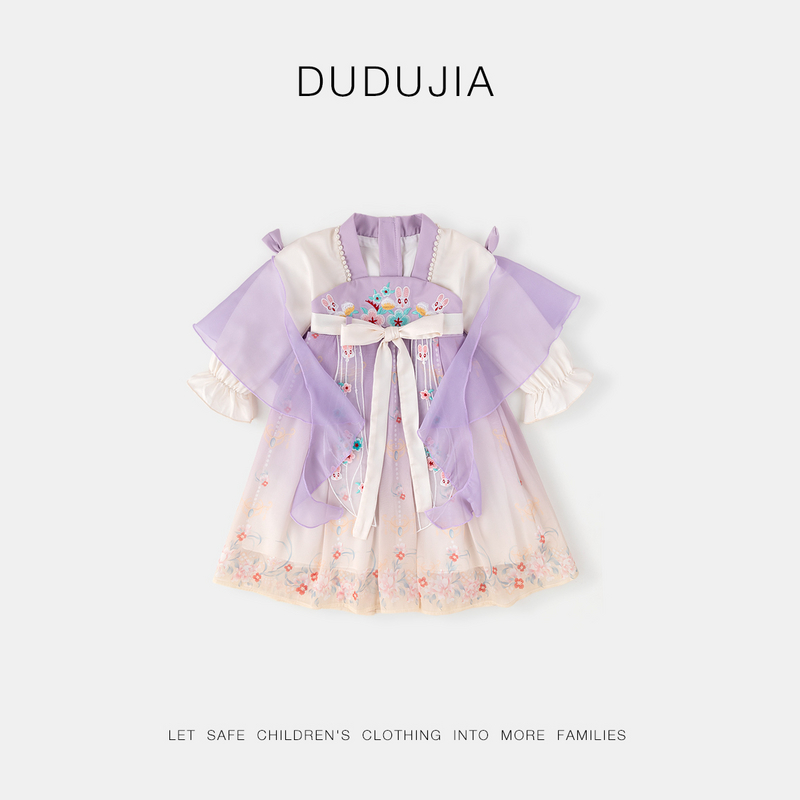 女宝洛丽塔连衣裙秋装女童连身裙秋款时髦宝宝甜美蓬蓬裙子春洋气