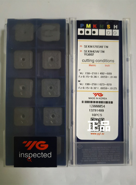 SEKN1203AFTN YG602.   YG刀片刀粒原装正品