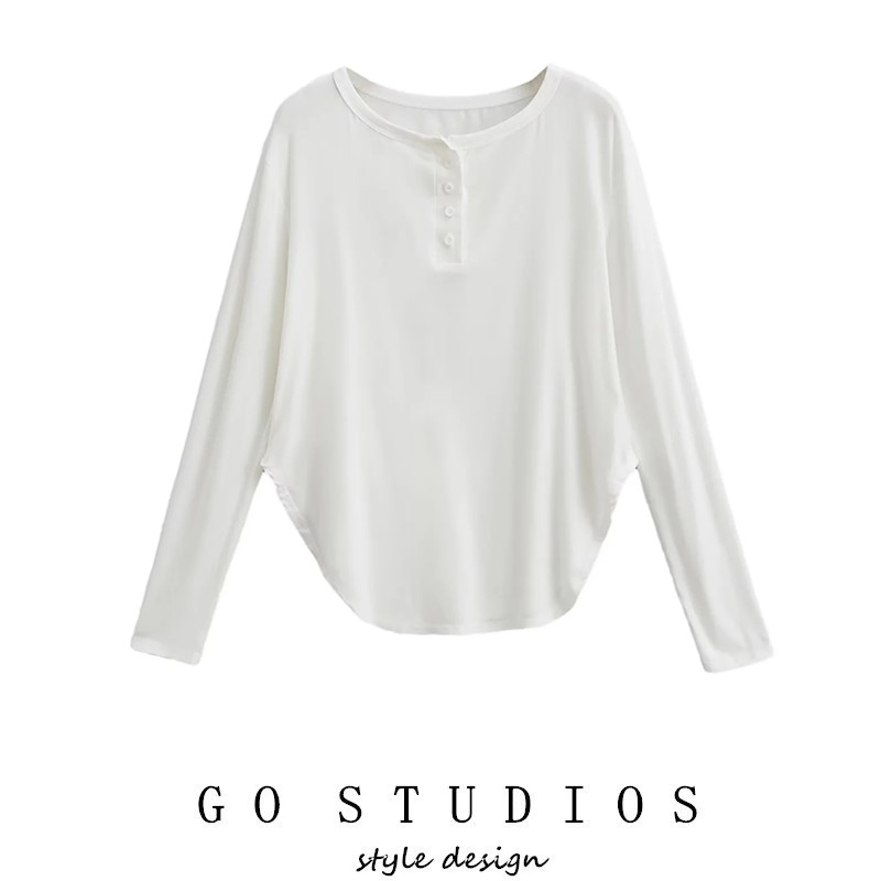 辣妹跳爵士舞上衣宽松显瘦罩衫长袖t恤女团风基础款练功服演出服