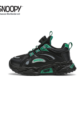 snoopy女童鞋子儿童网面透气运动鞋秋季2025新款超轻学生跑步童鞋