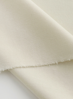 薄款纯色精纺白色羊毛呢布料西装裙装裤装外套大衣面料帽子辅料