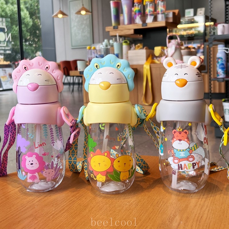 儿童tritan塑料卡通吸管杯
