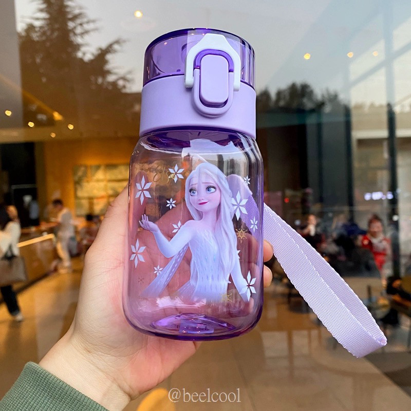 迪士尼草莓熊艾莎儿童手提绳水杯
