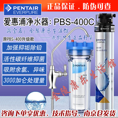 滨特尔正品爱惠浦pbs-400c家用净水器厨房直饮水龙头碳纤维过滤
