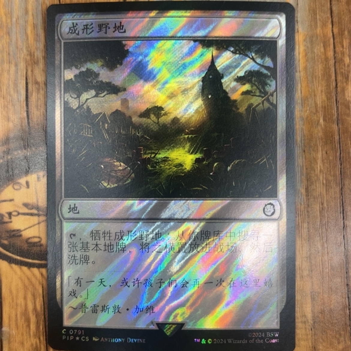 【莎莎的小窝】万智牌 闪 成形野地 辐射 PIP 791