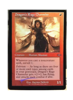 【莎莎的小窝】 万智牌 龙怒通念师 英文老框闪